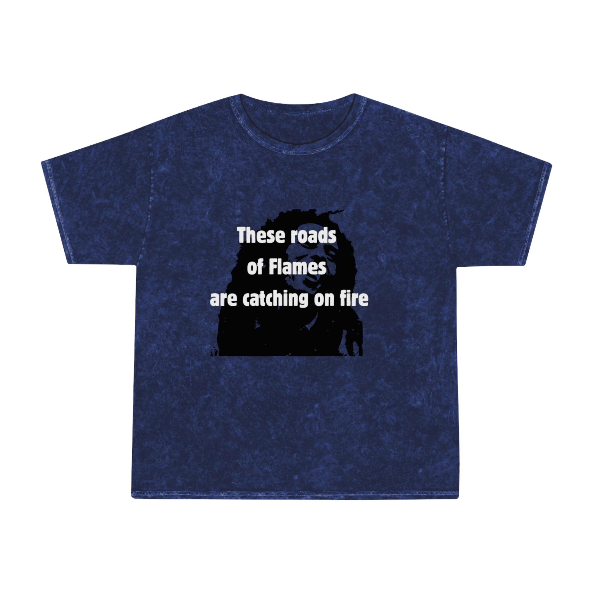 Roads of Flames Unisex Mineral Wash T-Shirt - HCWP 