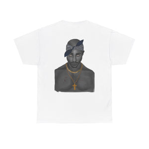 2 Pac T-shirt painted by Oleg Dave