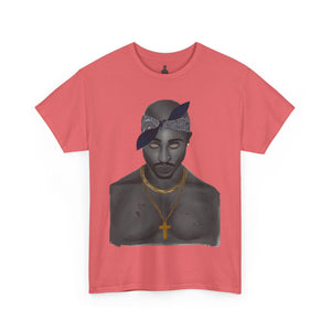 2 Pac T-shirt painted by Oleg Dave