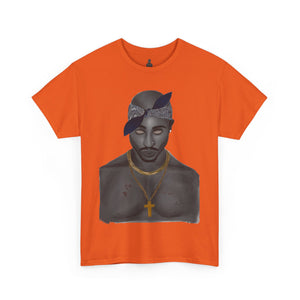 2 Pac T-shirt painted by Oleg Dave