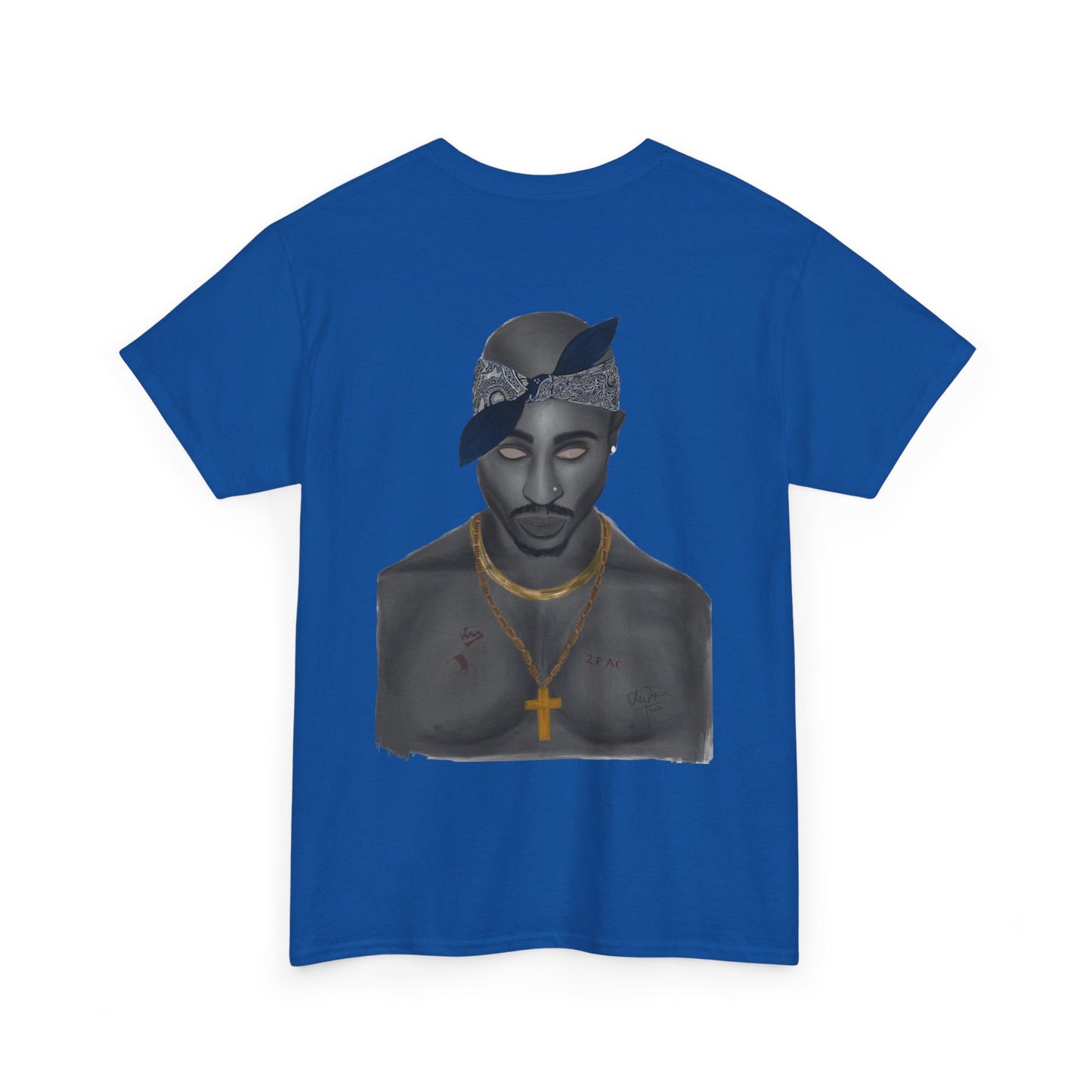 2 Pac T-shirt painted by Oleg Dave