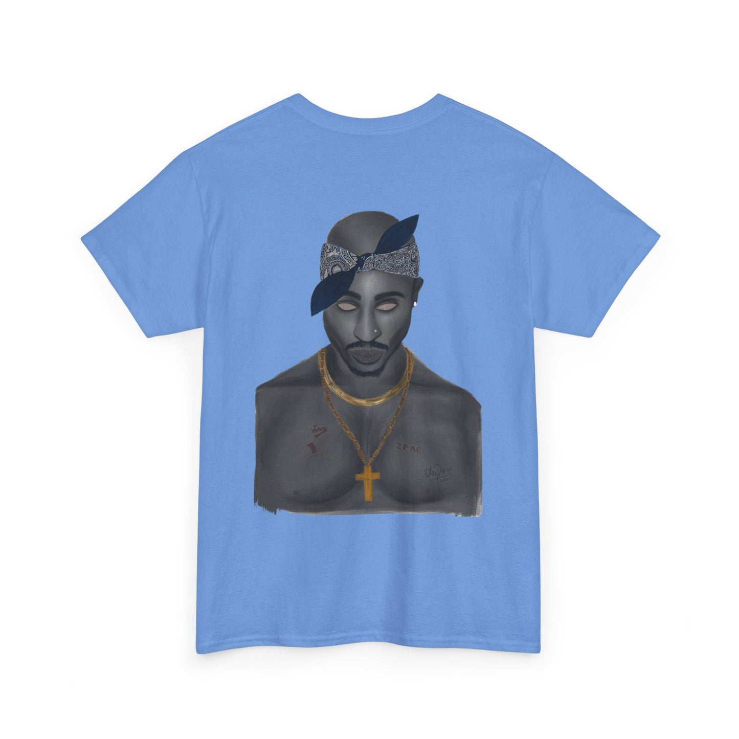 2 Pac T-shirt painted by Oleg Dave