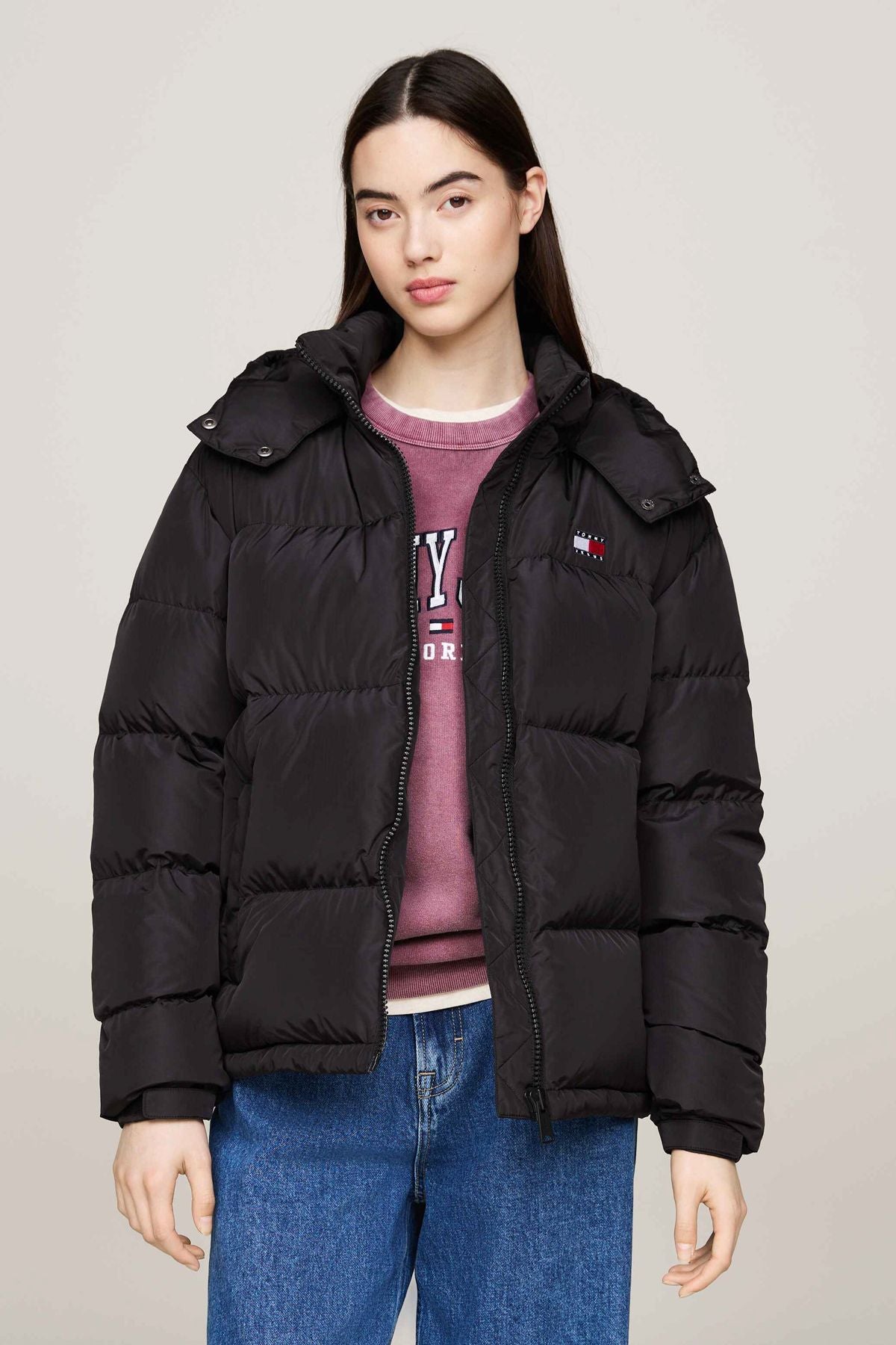 Tjw Alaska Puffer Ext - Schwarze Pufferjacke für Damen