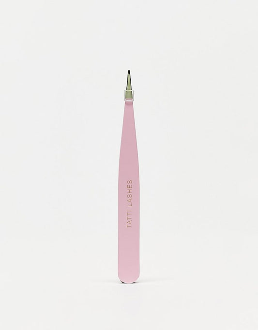 Tatti Lashes Pointed Tweezers - Pink