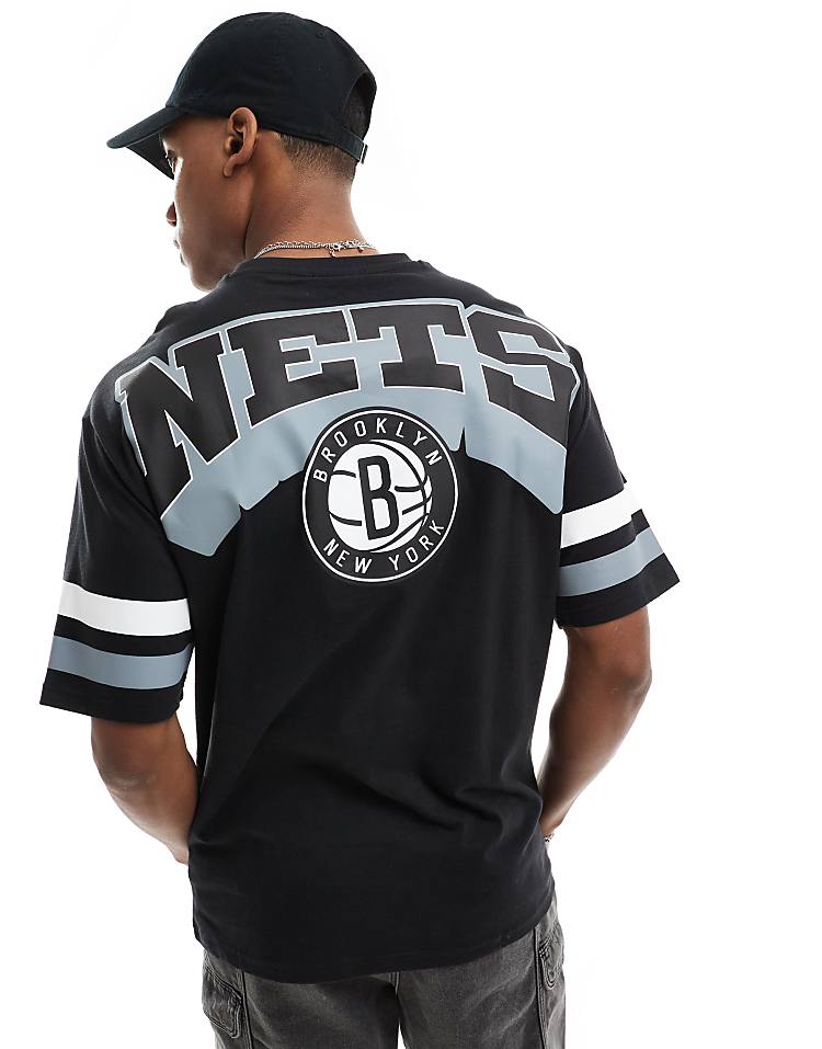 New Era Brooklyn Nets t-shirt in black