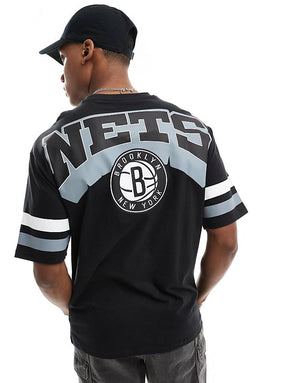 New Era Brooklyn Nets t-shirt in black