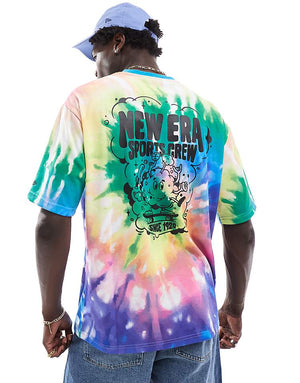 New Era tie dye t-shirt in multi