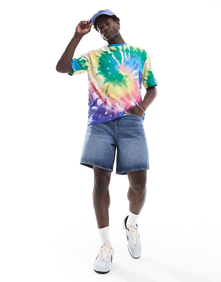 New Era tie dye t-shirt in multi