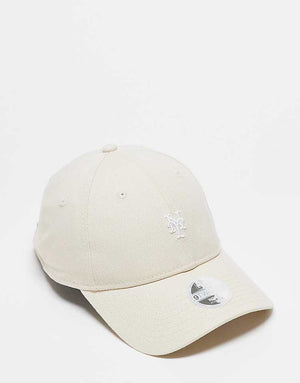 New Era 9twenty NY Mets mini logo cap in beige