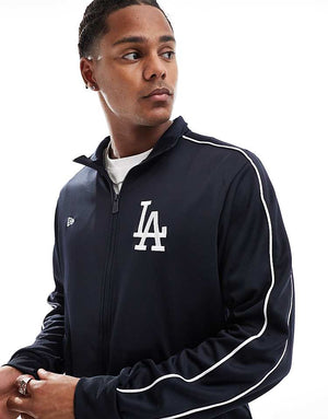 New Era Los Angeles Dodgers track jacket in in navy