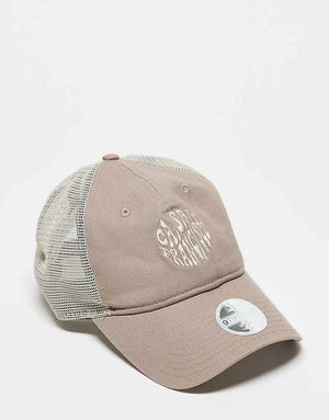 New Era 9twenty San Francisco mesh trucker cap in beige