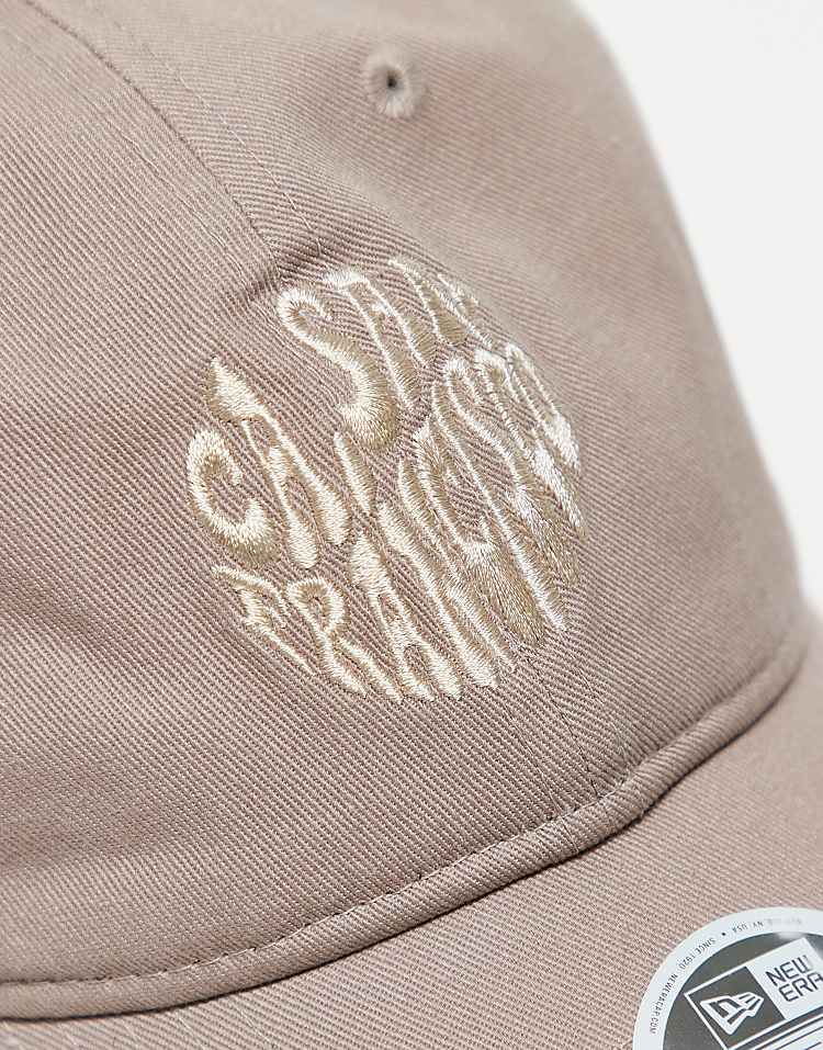 New Era 9twenty San Francisco mesh trucker cap in beige