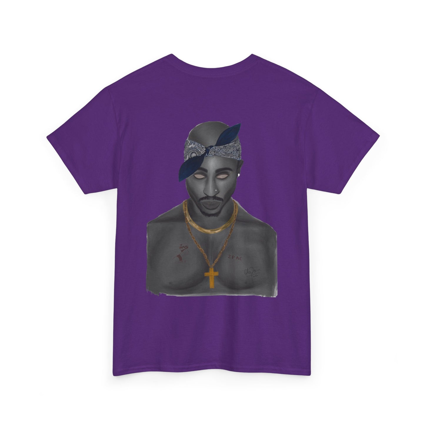 2 Pac T-shirt painted by Oleg Dave