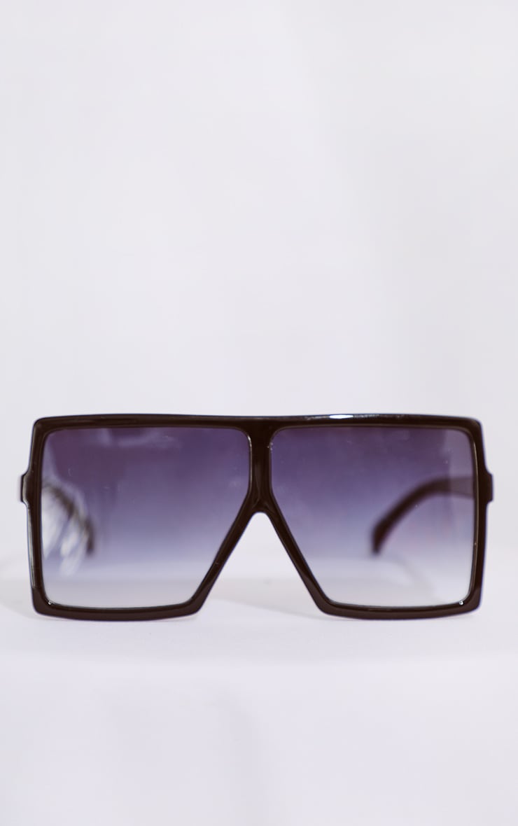 Black Gradient Oversized Sunglasses