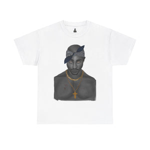 2 Pac T-shirt painted by Oleg Dave