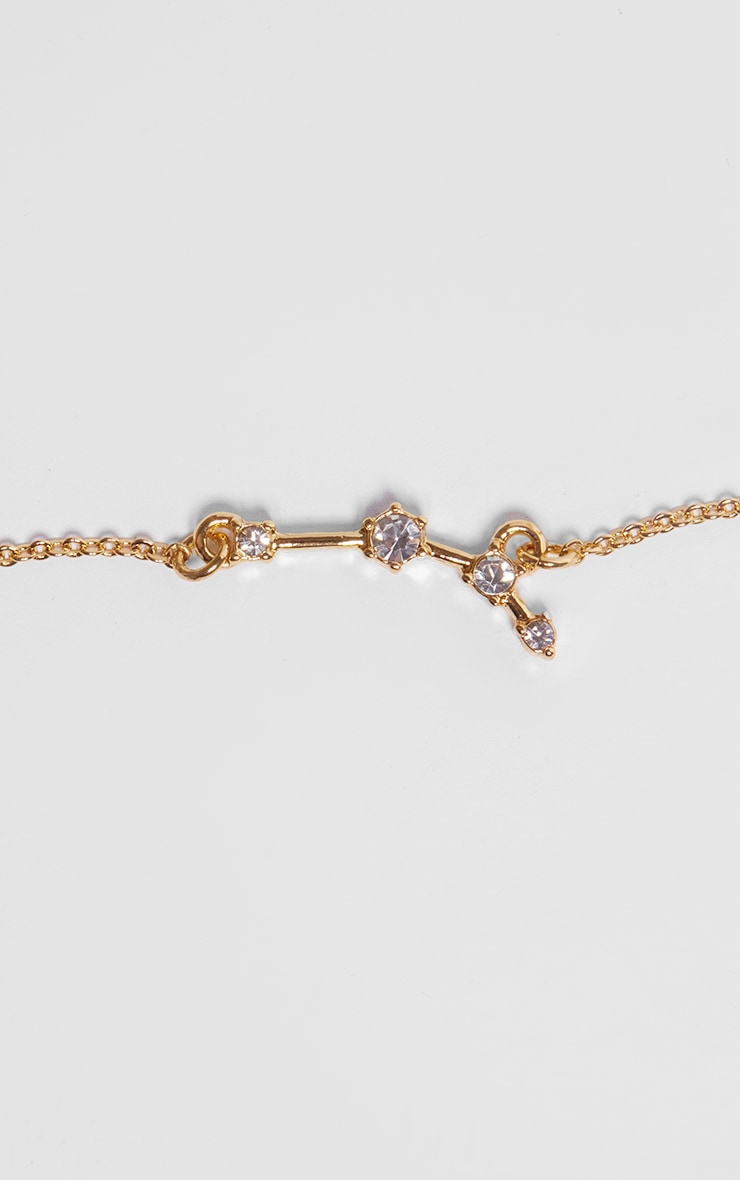 Gold Plated Scorpio Celestial Necklace