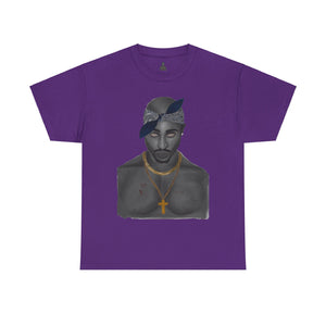 2 Pac T-shirt painted by Oleg Dave