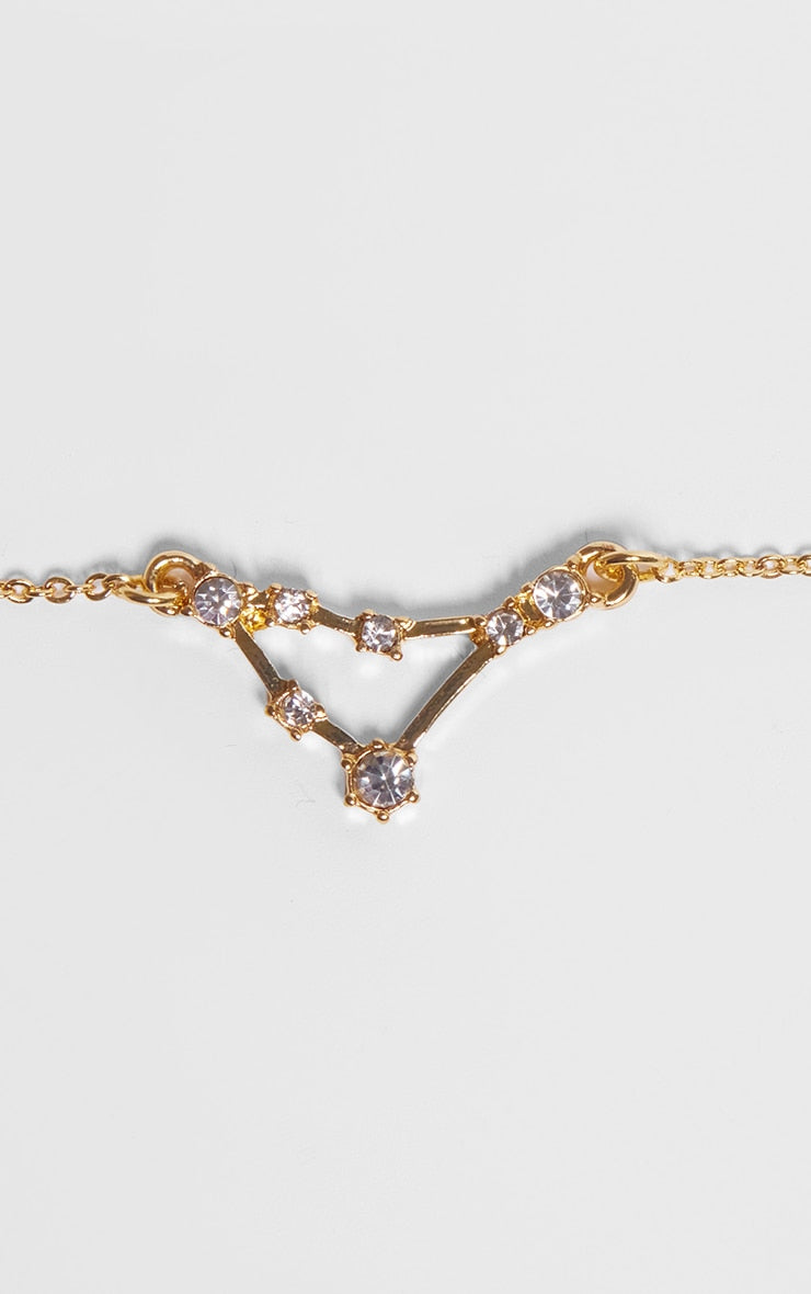 Gold Plated Scorpio Celestial Necklace