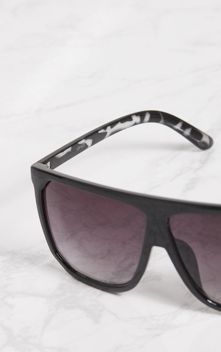 Black Wide Lens Sunglasses