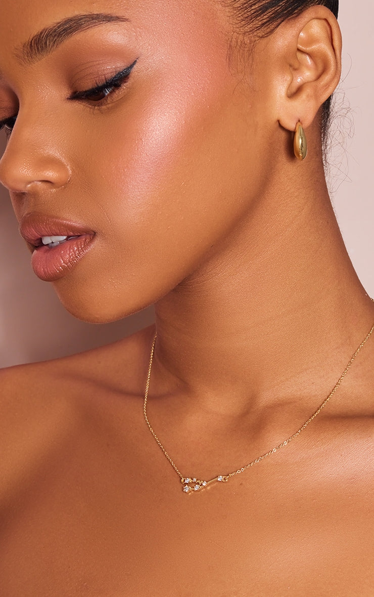 Gold Plated Aries Celestial Necklace