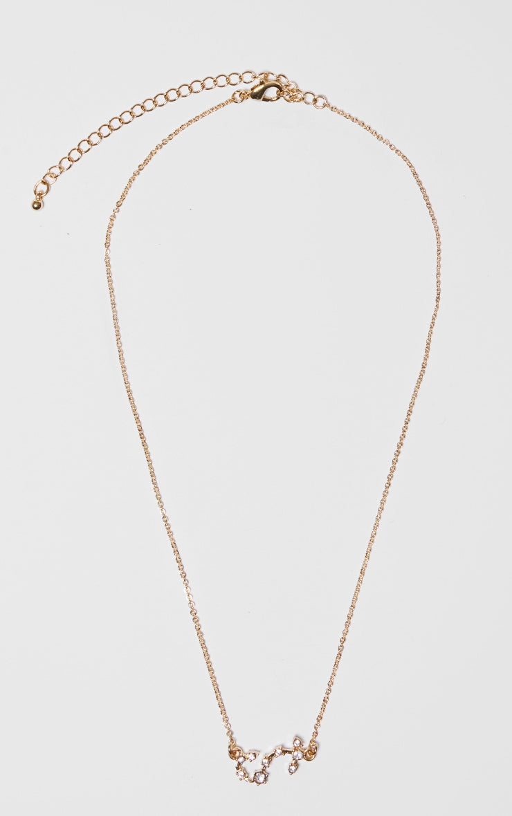 Gold Plated Leo Celestial Necklace