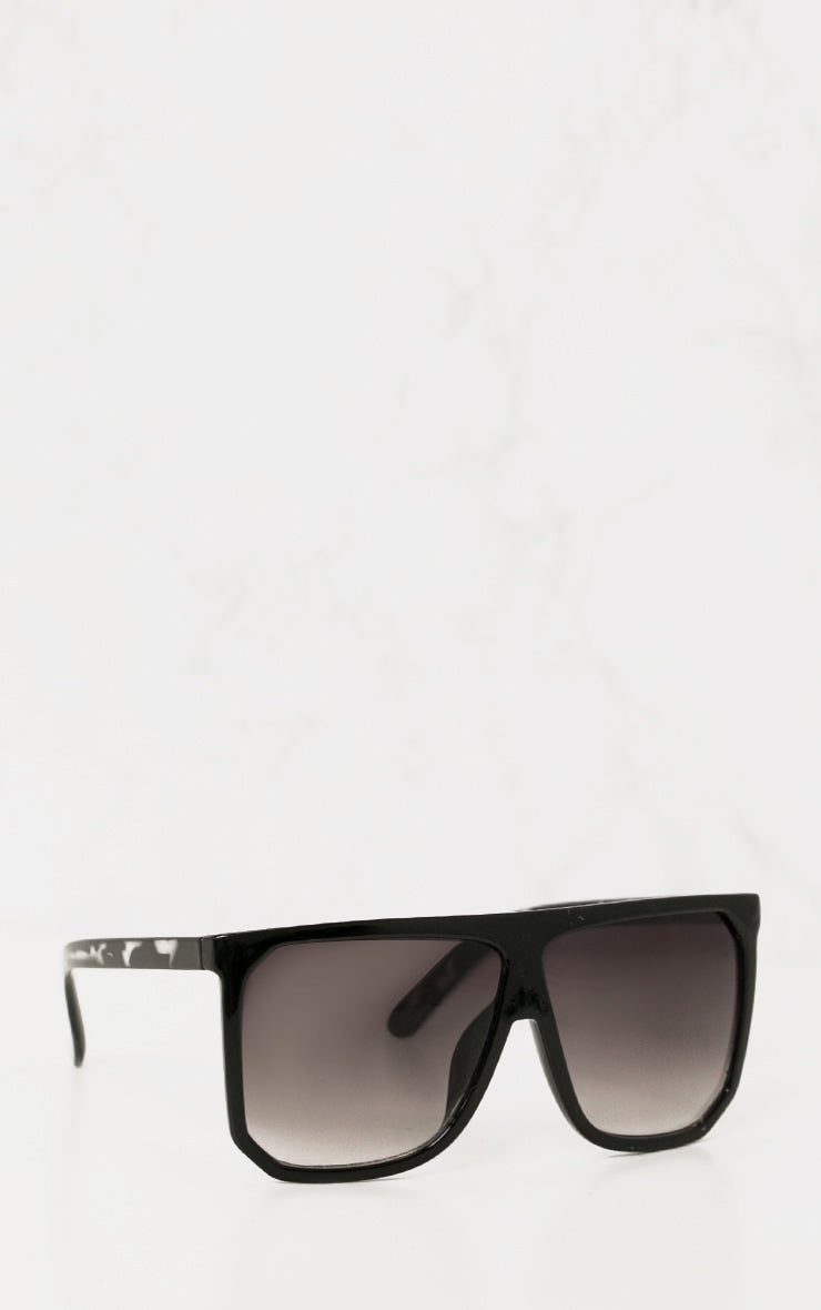 Black Wide Lens Sunglasses