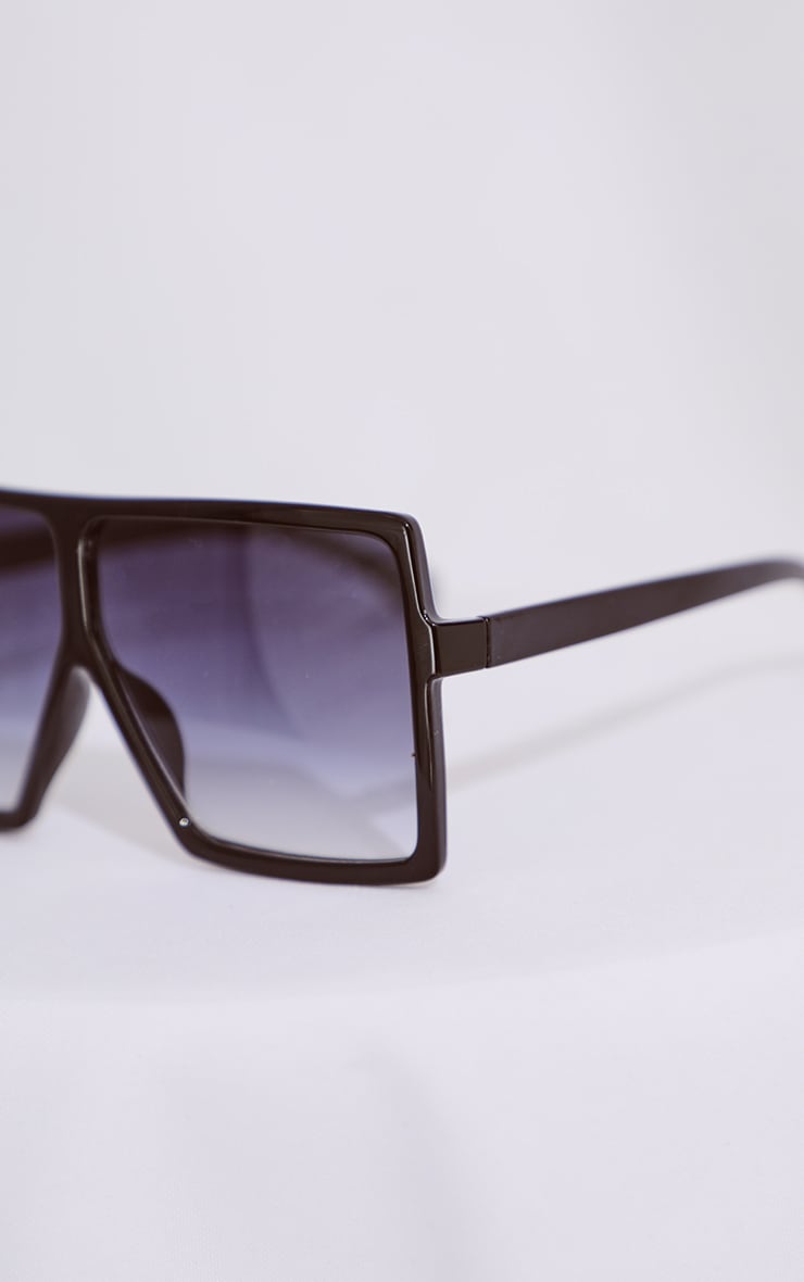 Black Gradient Oversized Sunglasses