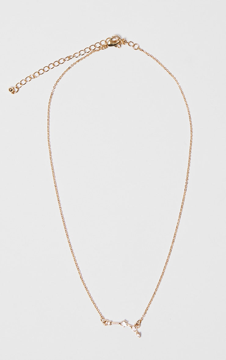 Gold Plated Leo Celestial Necklace