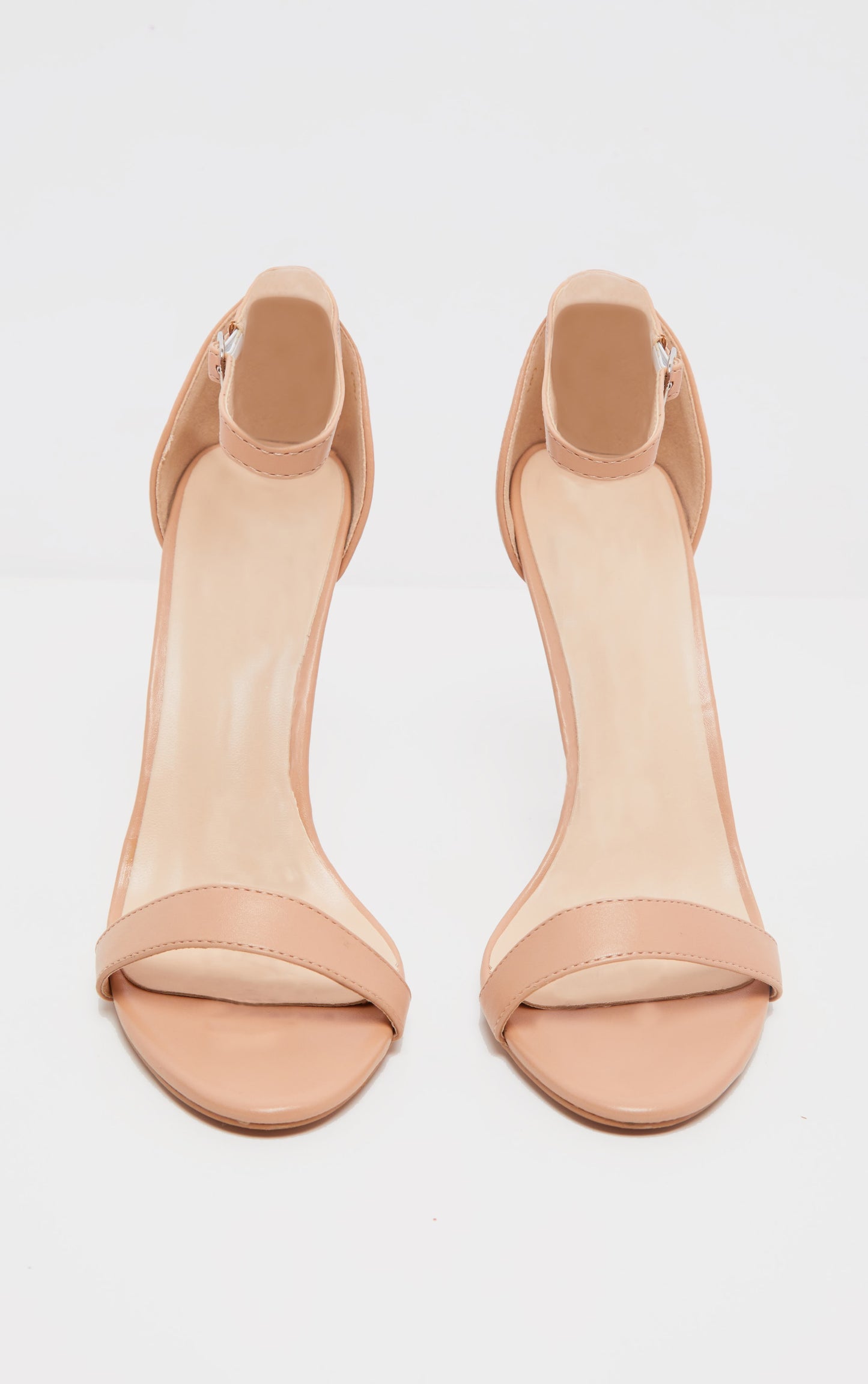 Shiny Gold Clover Strap Heeled Sandal