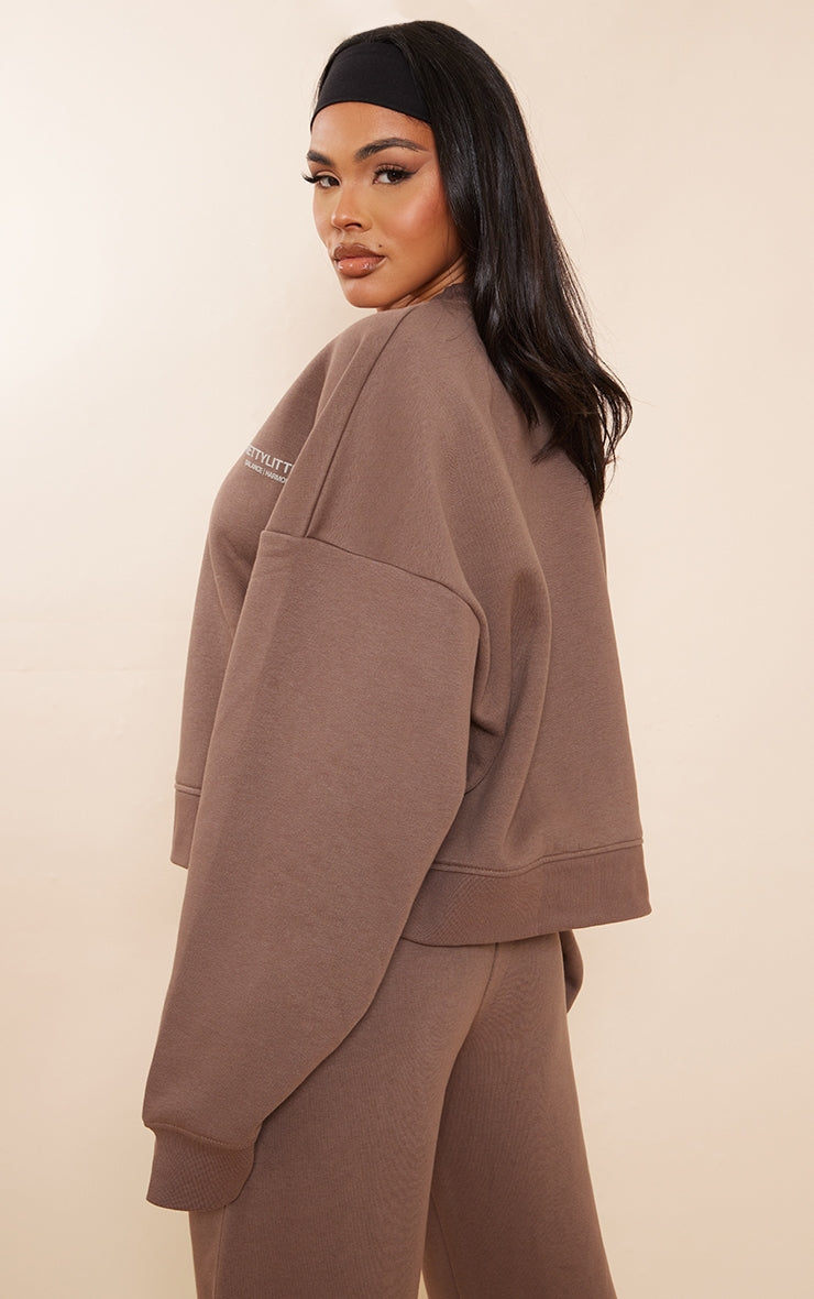 Light Olive Premium Oversized Boxy Sweatshirt