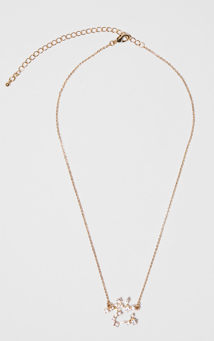 Gold Plated Scorpio Celestial Necklace