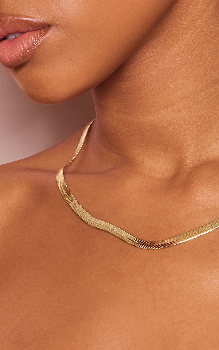 Gold Plated Snake Necklace