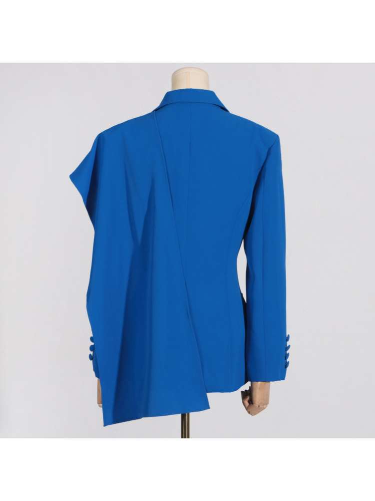 Solid Color Long Sleeve Single Breasted Blazers