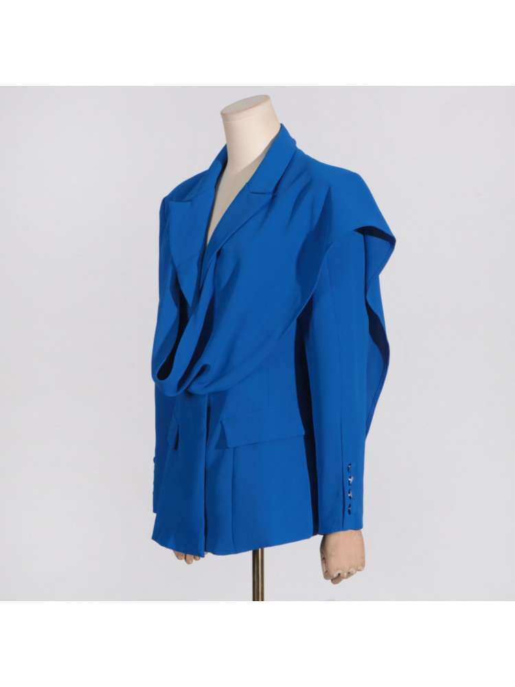 Solid Color Long Sleeve Single Breasted Blazers