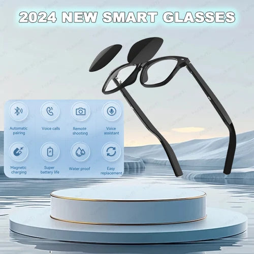 Neue intelligente Brille drahtlose Bluetooth-Sonnenbrille Mikrofon Lautsprecher Touch & Voice Assistant