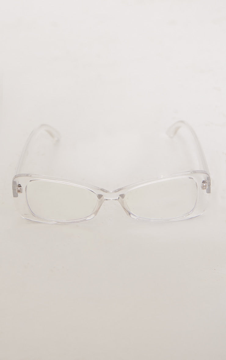 Clear Flared Chunky Frame Blue Light Readers