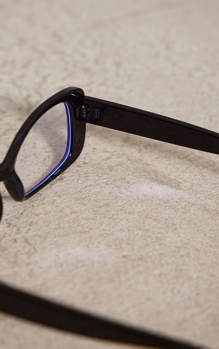 Clear Flared Chunky Frame Blue Light Readers