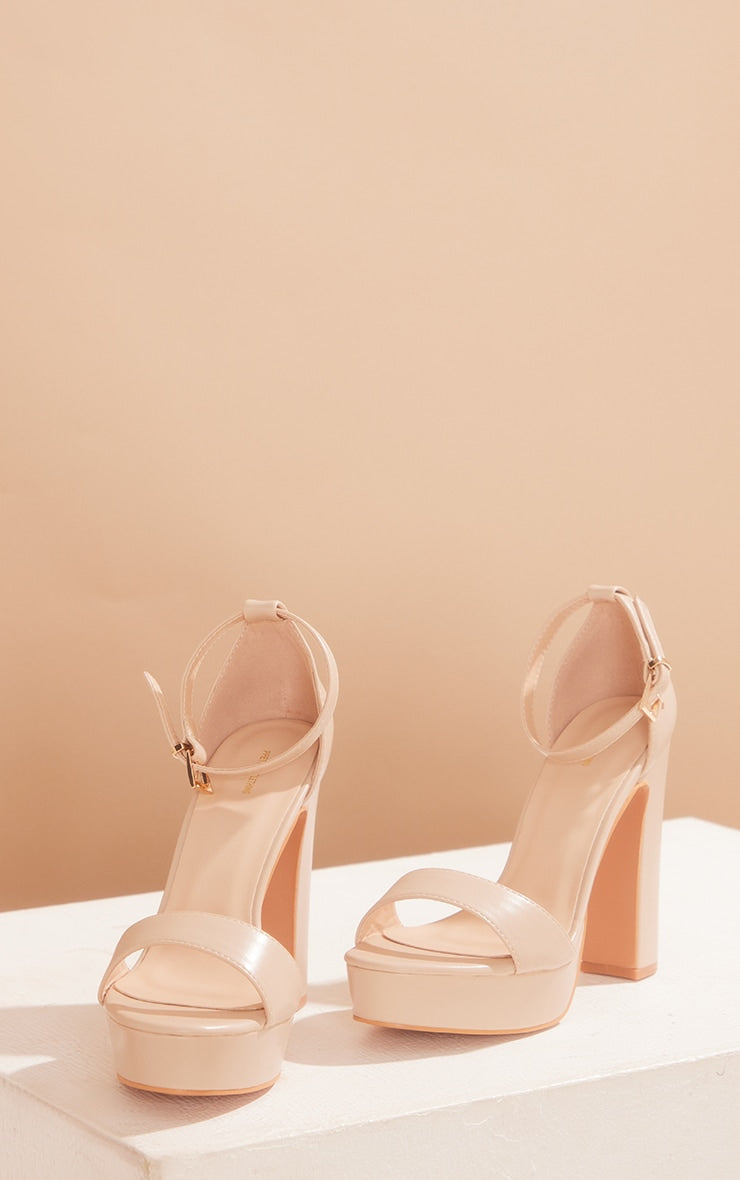 Taya Nude PU Platform Sandals