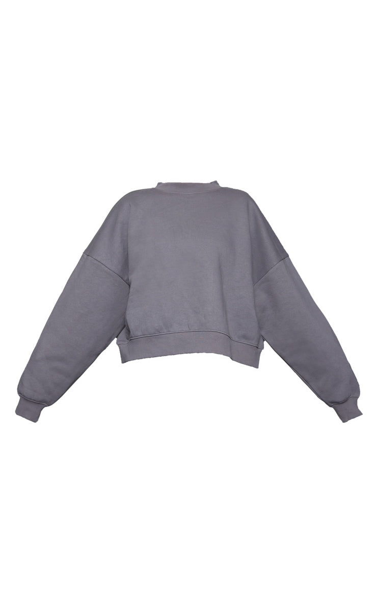 Light Olive Premium Oversized Boxy Sweatshirt