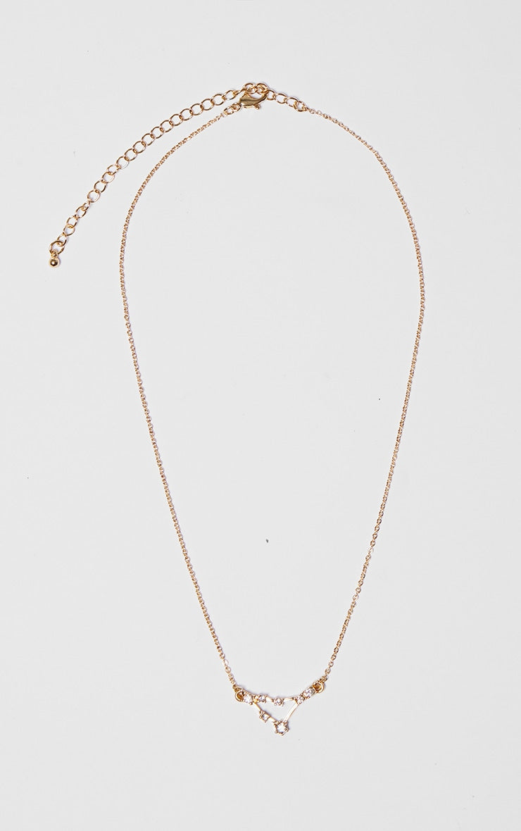 Gold Plated Libra Celestial Necklace