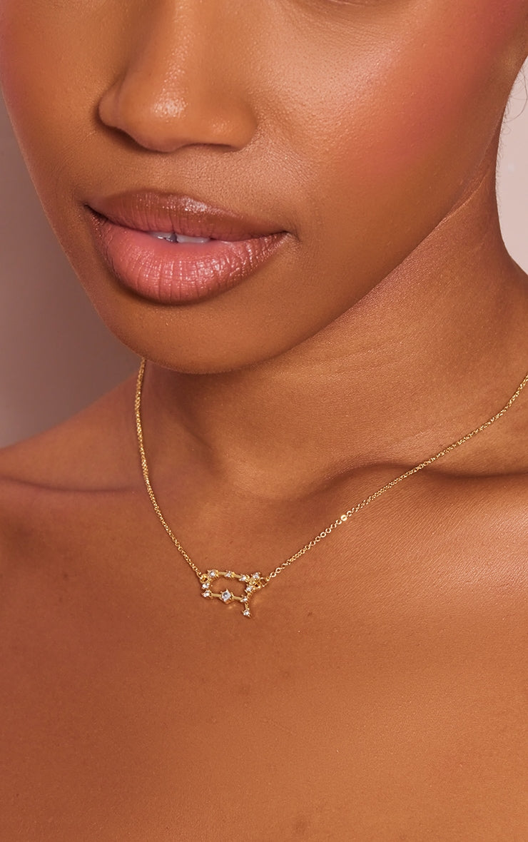 Gold Plated Scorpio Celestial Necklace