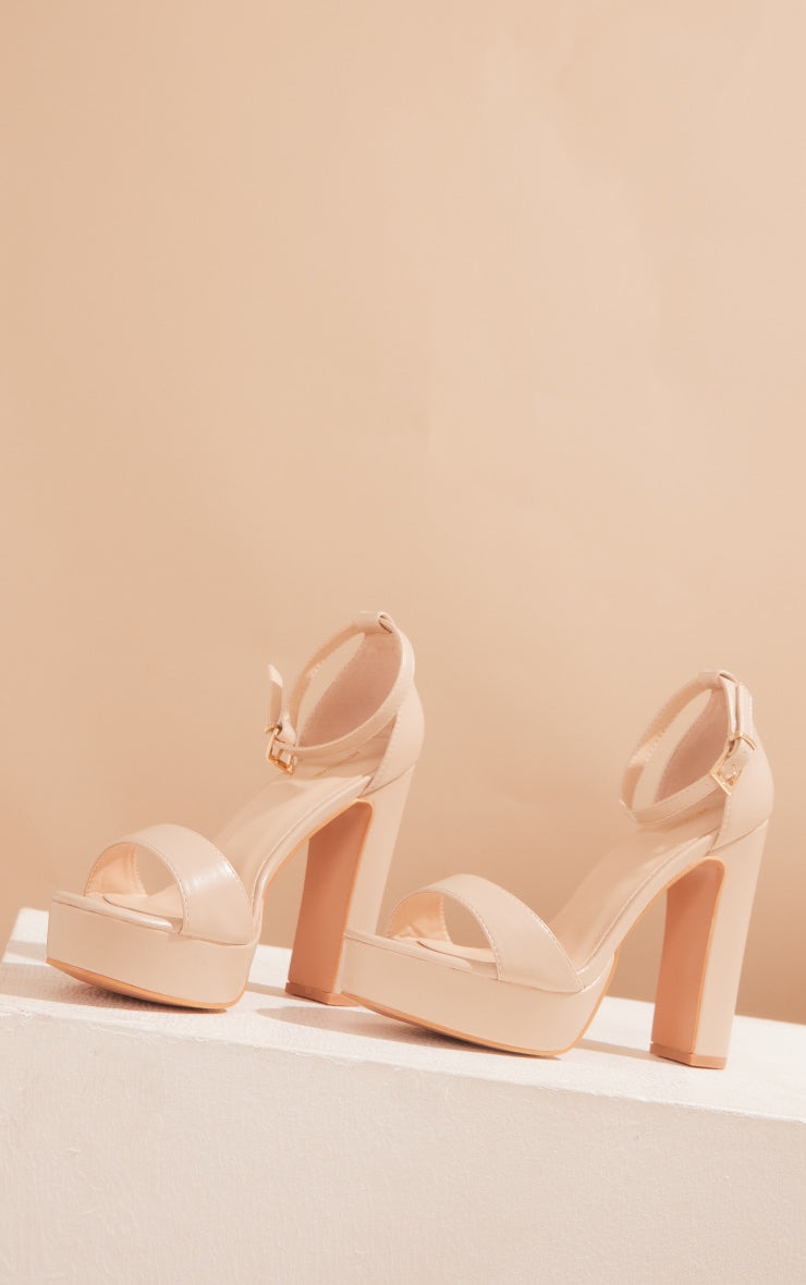 Taya Nude PU Platform Sandals