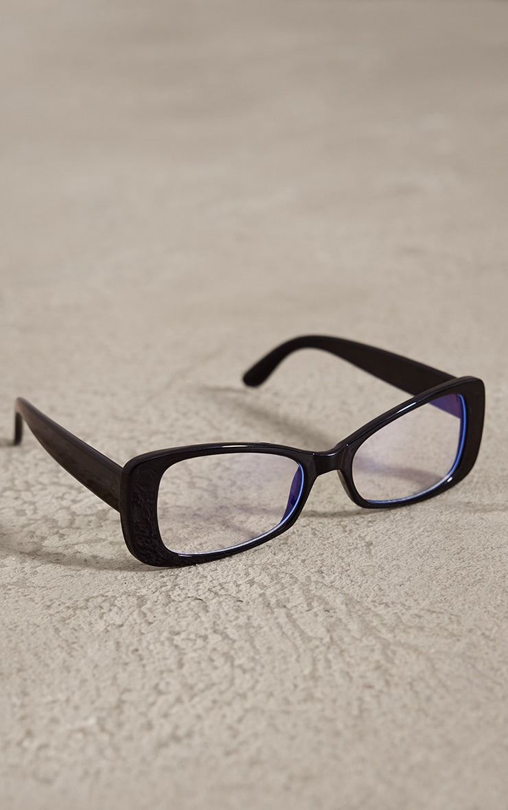 Clear Flared Chunky Frame Blue Light Readers