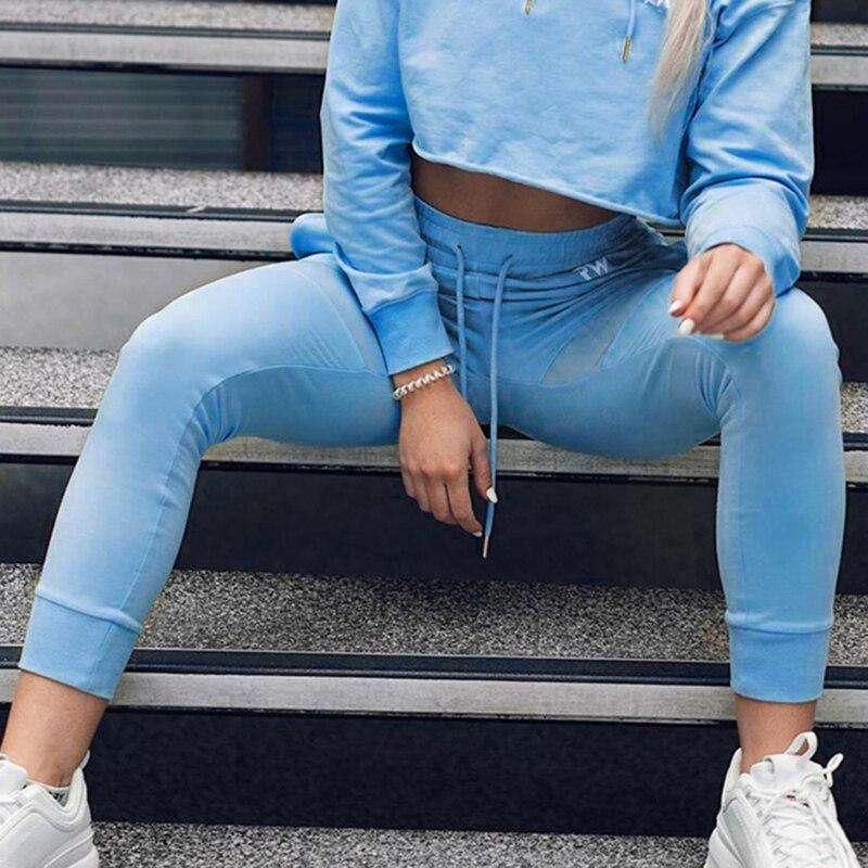 Sky Blue Loose Casual Pants