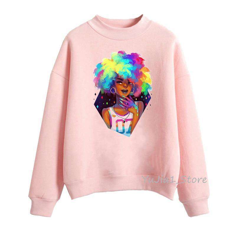 Poppin Afro Queen pullover