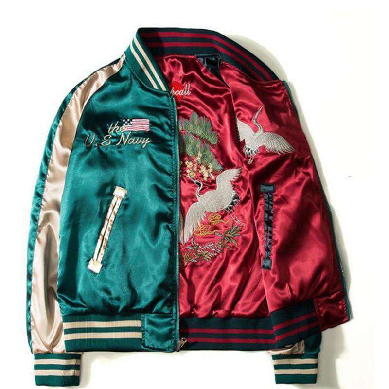 Two Sides Embroidery Bomber