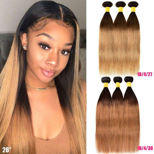 Ombre Honey Blonde Brazilian Hair Bundles Deal