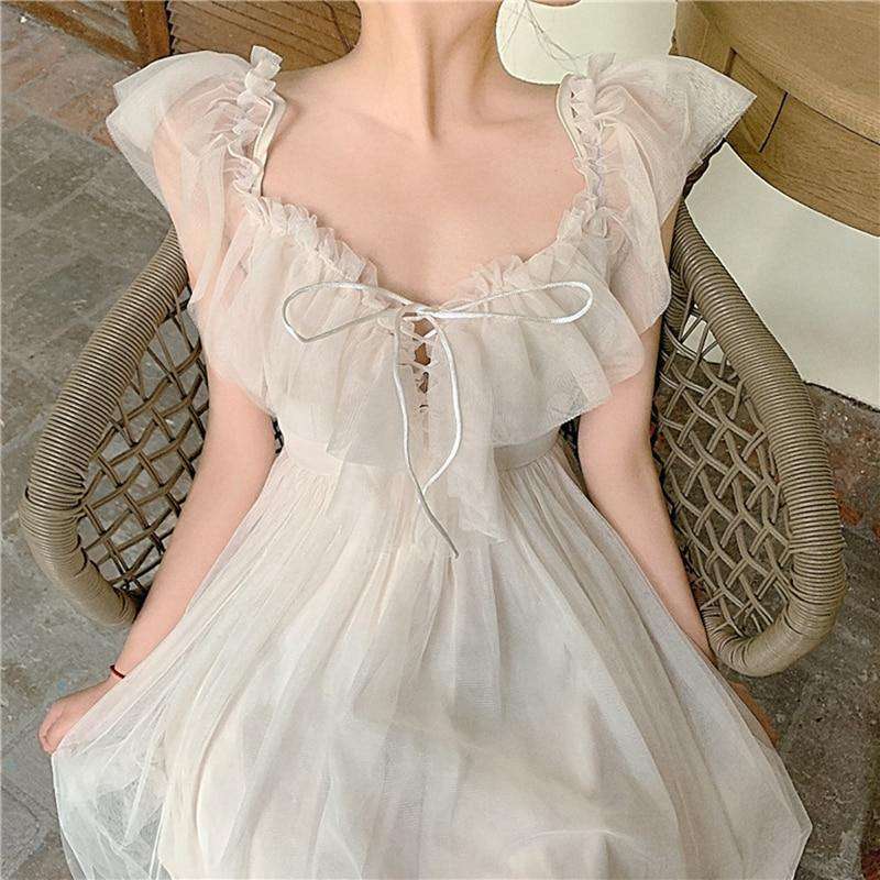 Sannian Dress With Lace