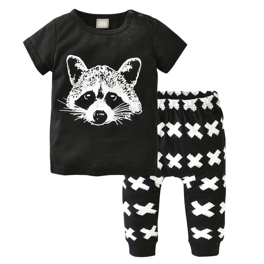 Sommer Neugeborenen Baby Boy Kleidung Set Baumwolle Brief Drucken Kurzarm T-shirt und Casual Hosen Kleinkind Kleidung Outfits