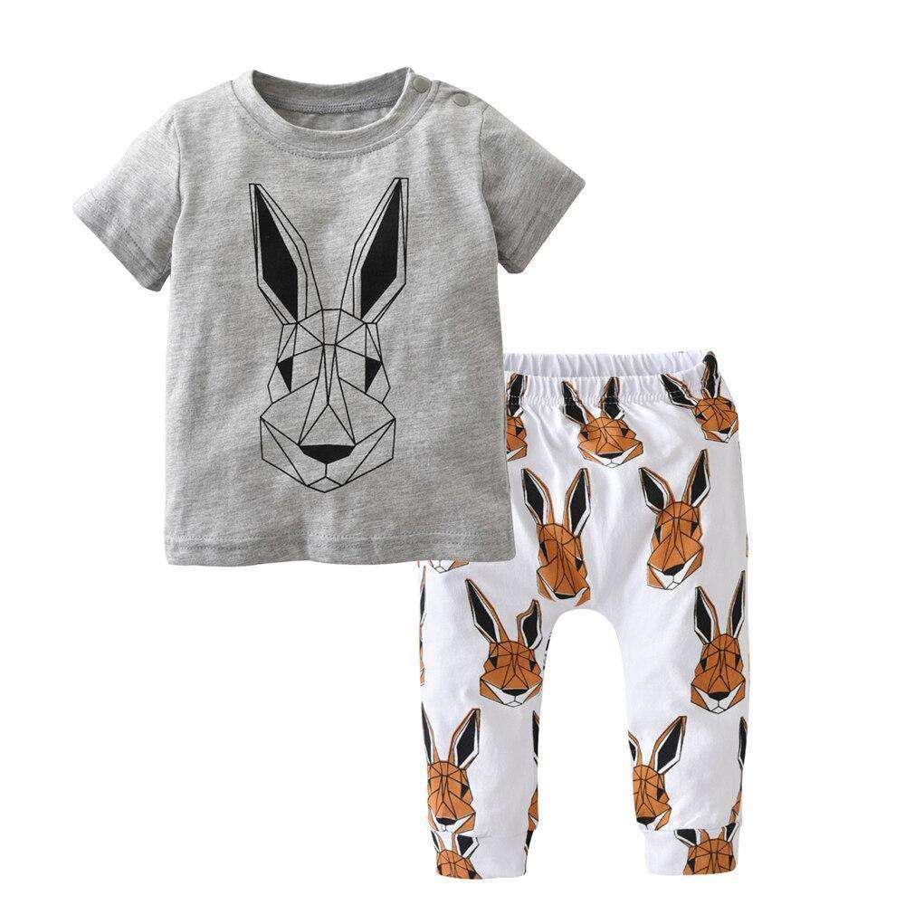 Sommer Neugeborenen Baby Boy Kleidung Set Baumwolle Brief Drucken Kurzarm T-shirt und Casual Hosen Kleinkind Kleidung Outfits